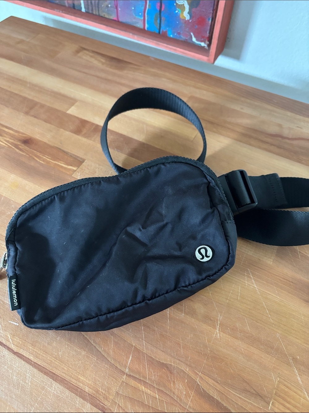 lululemon athletica Black Nylon Waist Pack
